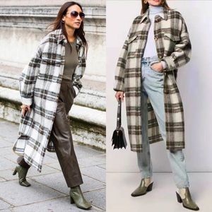 Isabel Marant Etoile Gabrion Plaid Coat RARE in Size 1 / Small